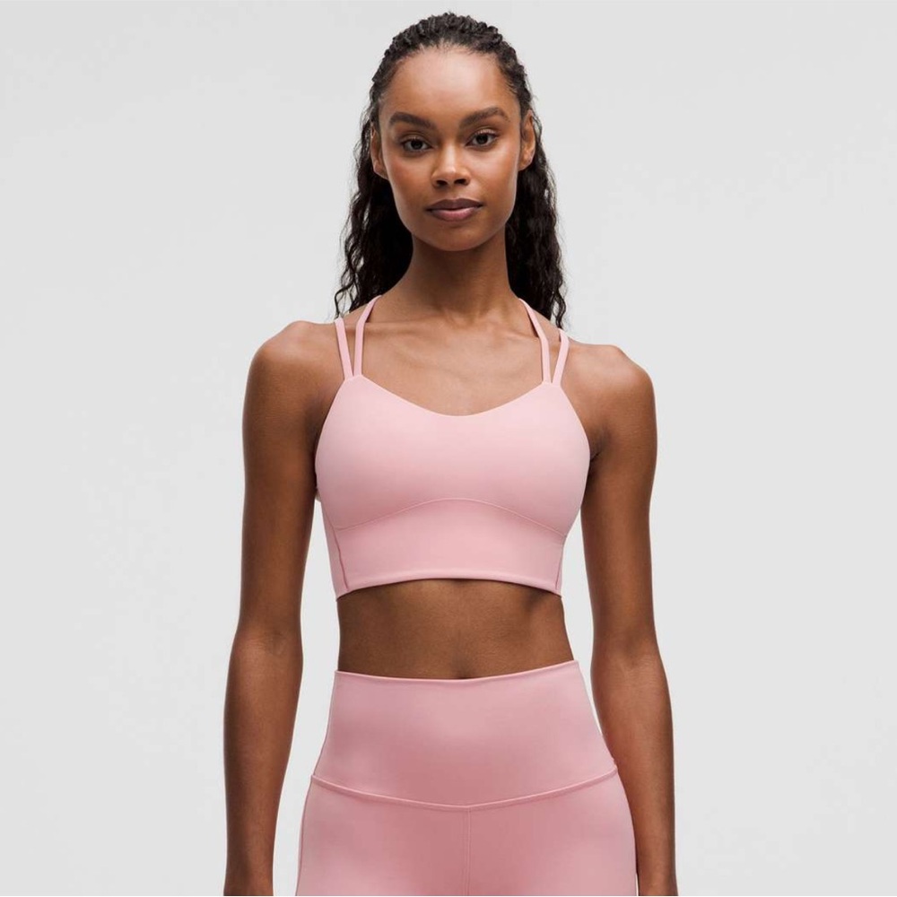 Lululemon Pink Tide Like a Cloud Longline Sports Bra Bra Size 8